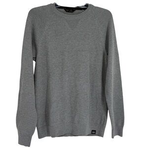 Rhone Dubliner Crewneck Sweater Mens Size S Raglan Sleeve Gray 101988 Pullover